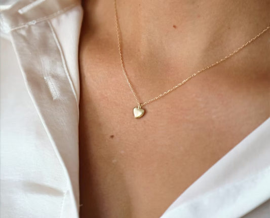 Flourish Heart Necklace - Gold