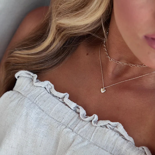 Flourish Heart Necklace - Silver