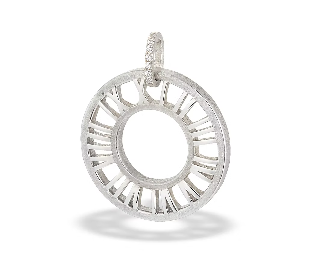 Ten Commandments Diamond Pendant