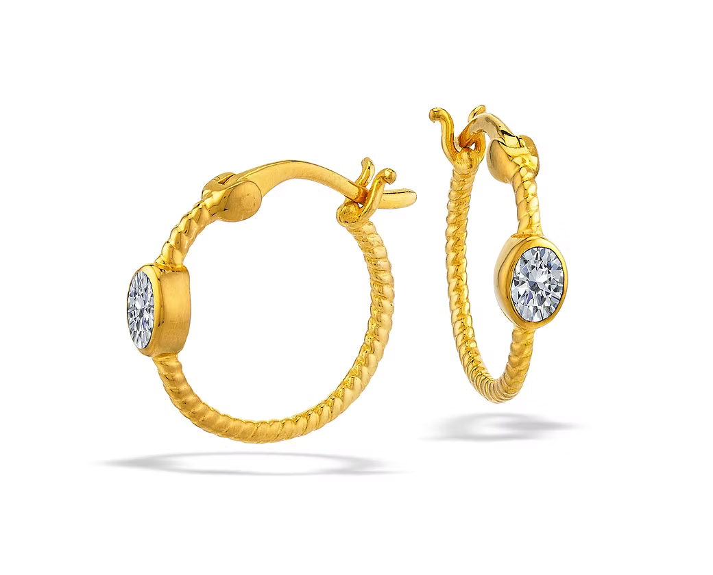 Signature Braided Hoops - Gold