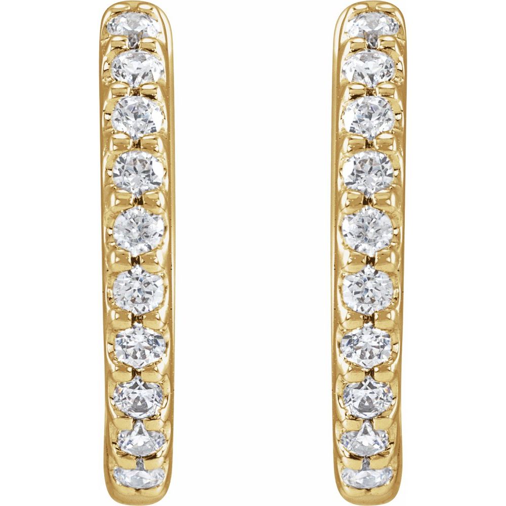 Double Diamond Huggies