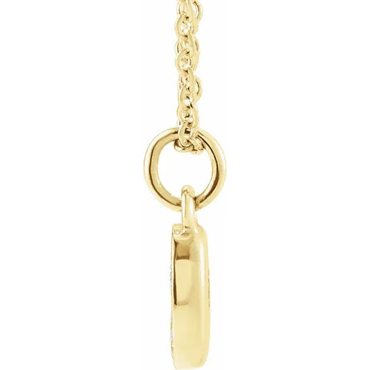 Natural Diamond Petite Pave Number Necklace