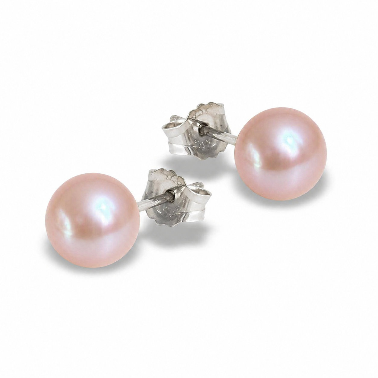 Classic Pink Pearl Studs