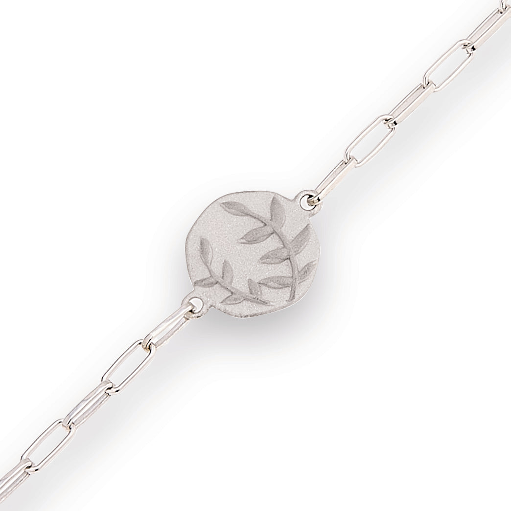 Olive Branch Bracelet - Silver