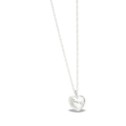 Flourish Heart Necklace - Silver
