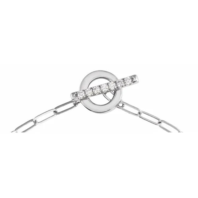 Bound in Love Toggle Bracelet - WG