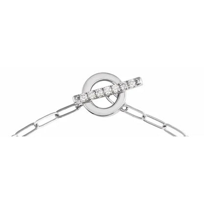Bound in Love Toggle Bracelet - WG