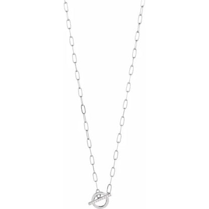 Bound in Love Toggle Necklace - White Gold