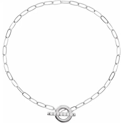 Bound in Love Toggle Bracelet - WG