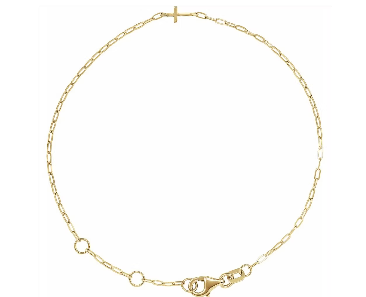 Worthy Cross Bracelet - 14k Gold