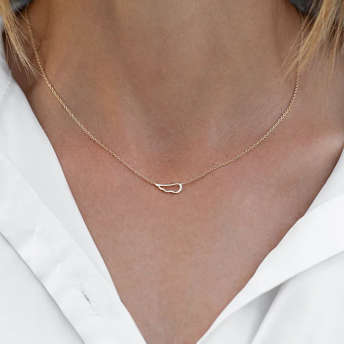 Wings of Refuge Necklace - Gold
