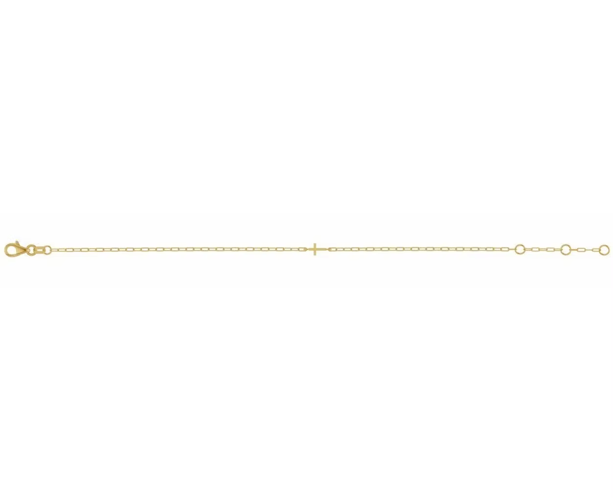 Worthy Cross Bracelet - 14k Gold