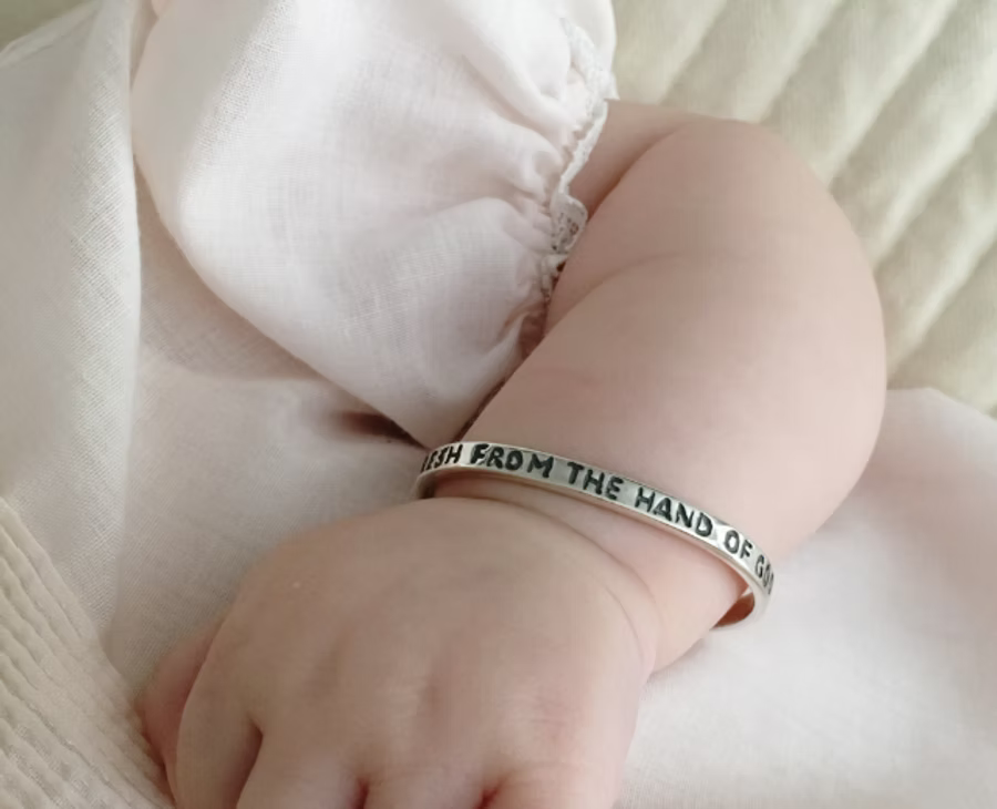 Fresh From The Hand of God Baby Cuff