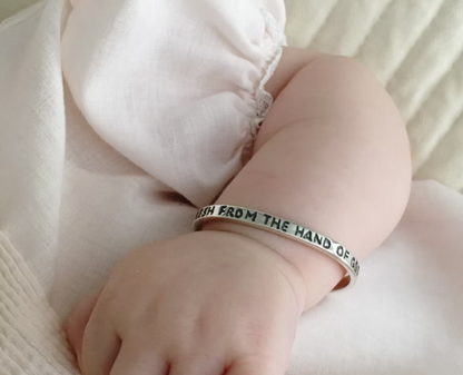 Fresh From The Hand of God Baby Cuff