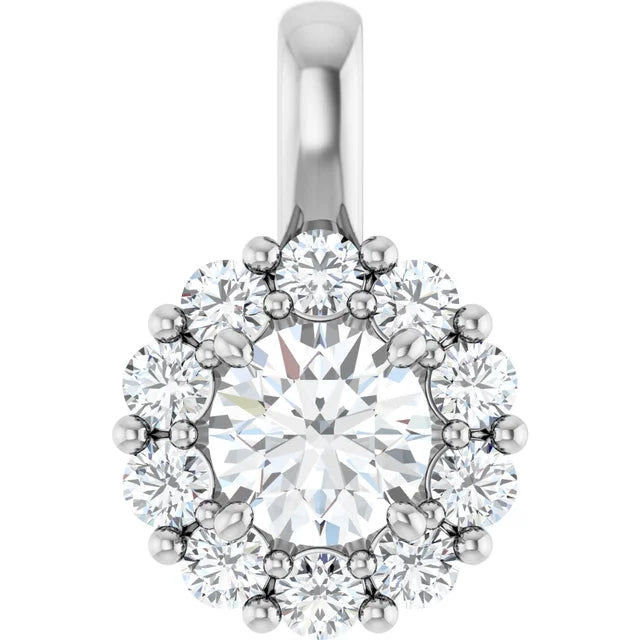 The Surrounded Diamond Pendant