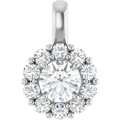 The Surrounded Diamond Pendant