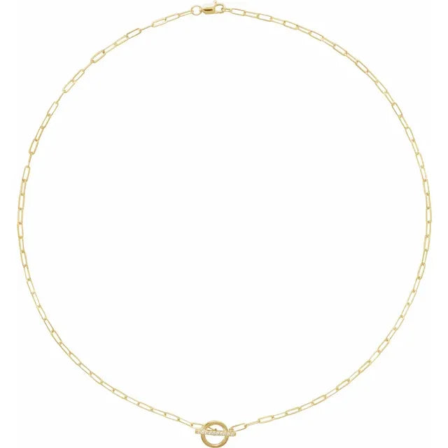 Bound in Love Toggle Necklace - White Gold