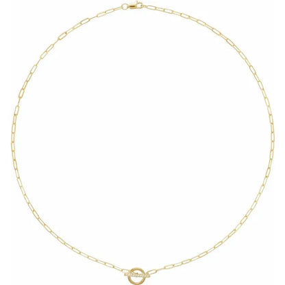 Bound in Love Toggle Necklace - White Gold