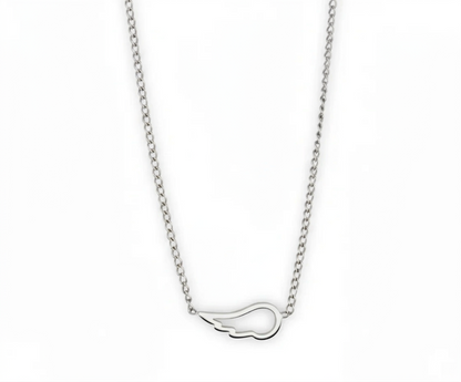 Wings of Refuge Necklace - Silver