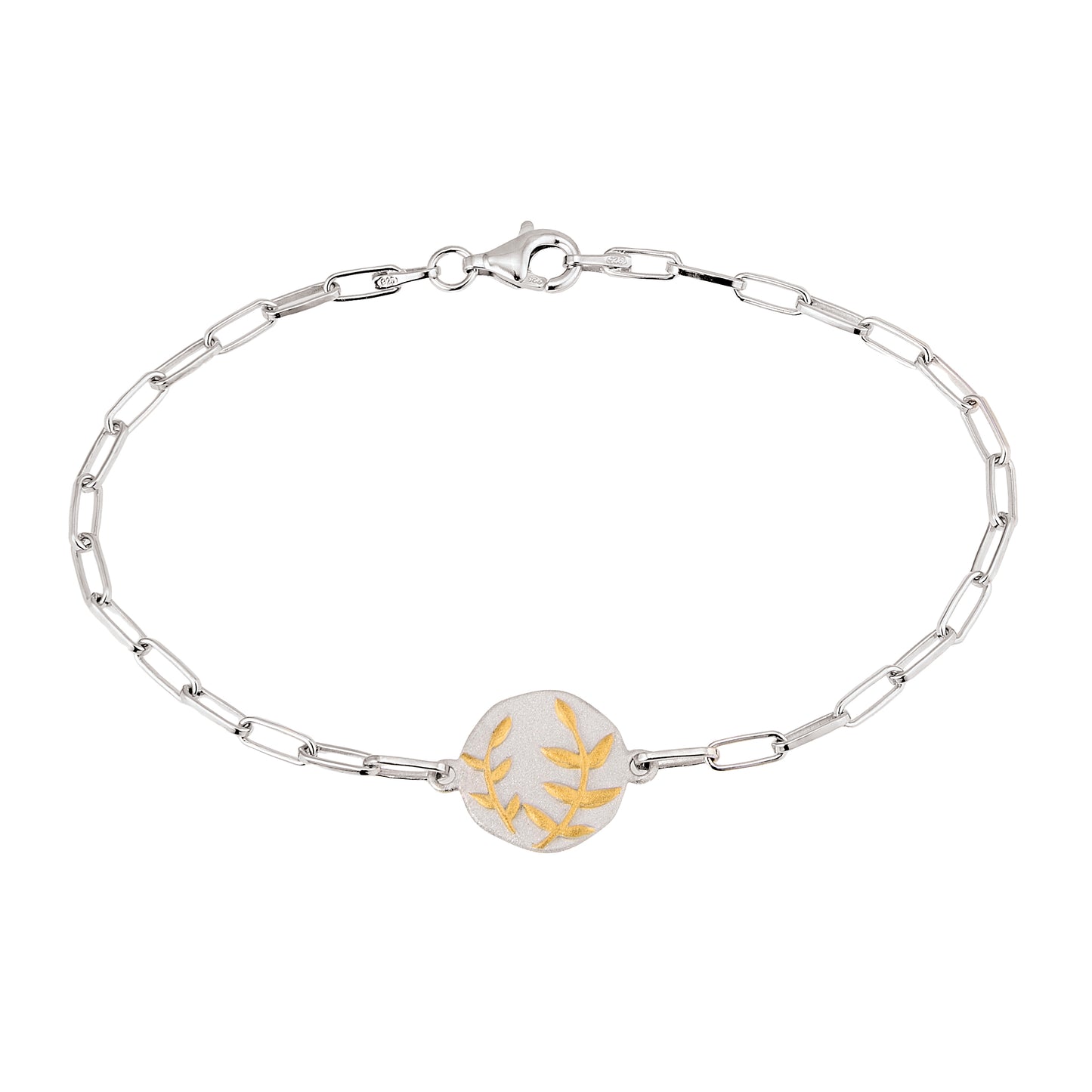 Olive Branch Bracelet - Two-Tone