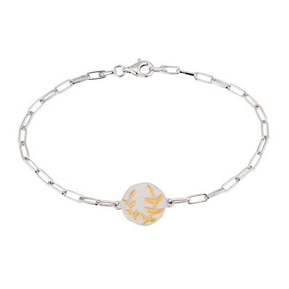 Olive Branch Bracelet - Two-Tone