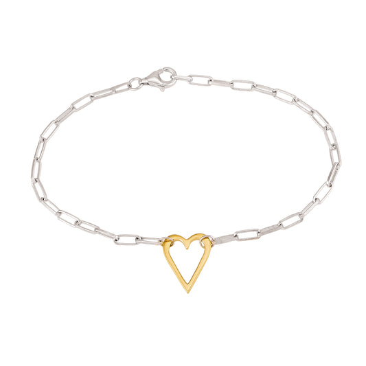 Heart of Gold Bracelet - Two-Tone