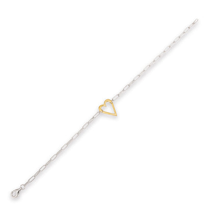 Heart of Gold Bracelet - Two-Tone