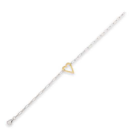 Heart of Gold Bracelet - Two-Tone