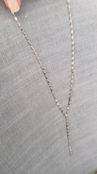 Shimmer Lariat Necklace